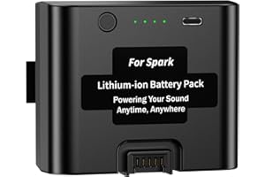TKTKMETA Spark Battery Replacement Lithium-ion Battery Pack Compatible with Spark Live, Spark 2 & Spark Edge, 6000mAh Rechargeable Battery Extends Party Time, 86.4Wh