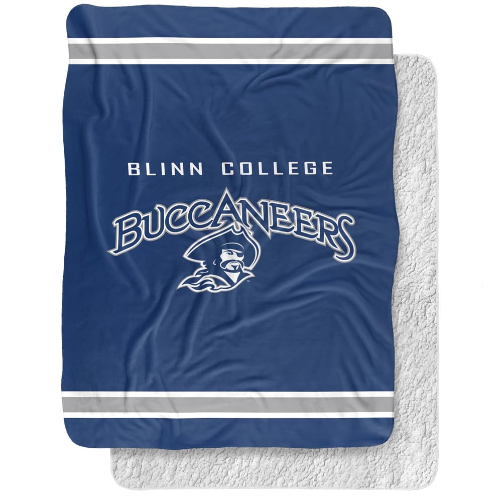 Blinn College Blanket, 60"x80" Primary Logo, Silky