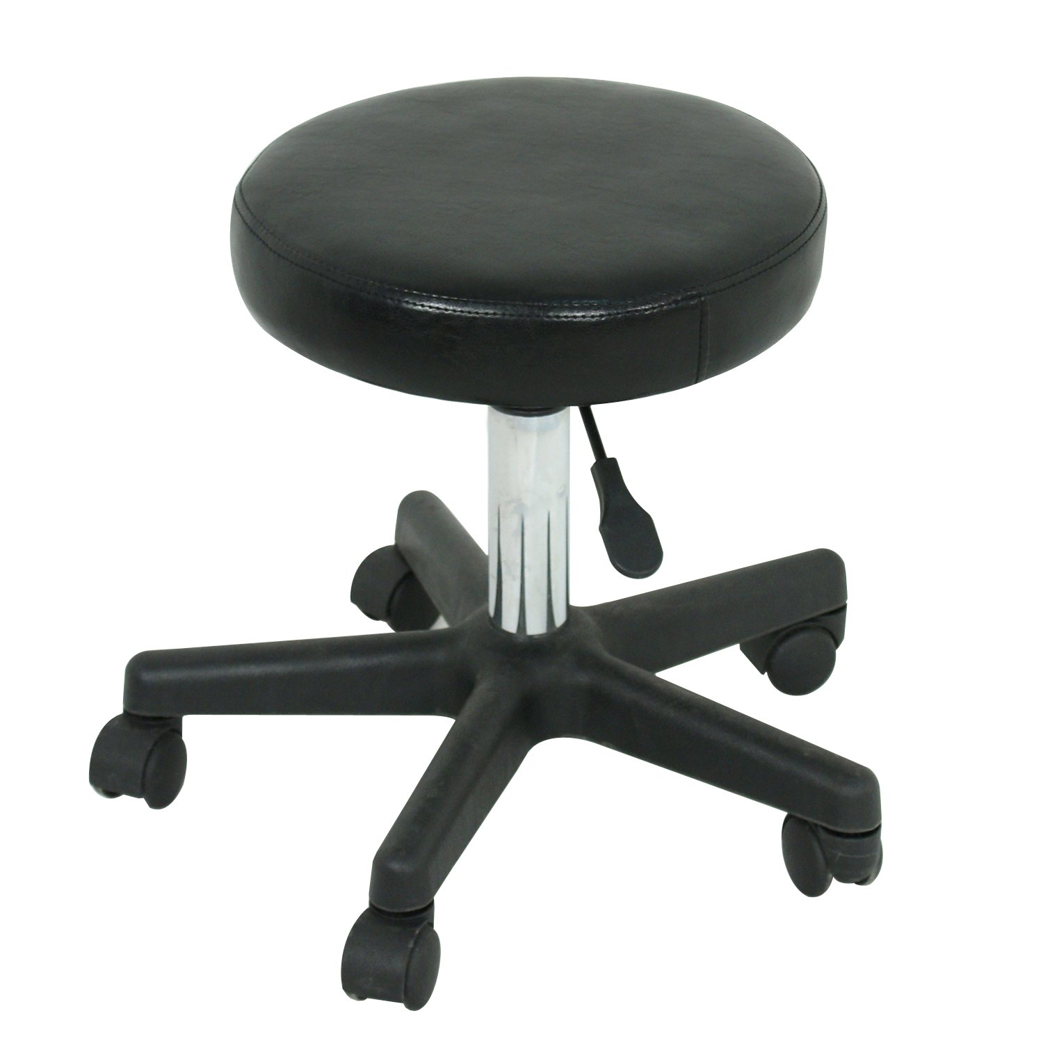 F2C Adjustable Bar Stools Swivel Chairs Leather Hydraulic Rolling Stool Facial Massage Spa Salon Stool with Wheels: Furniture & Decor