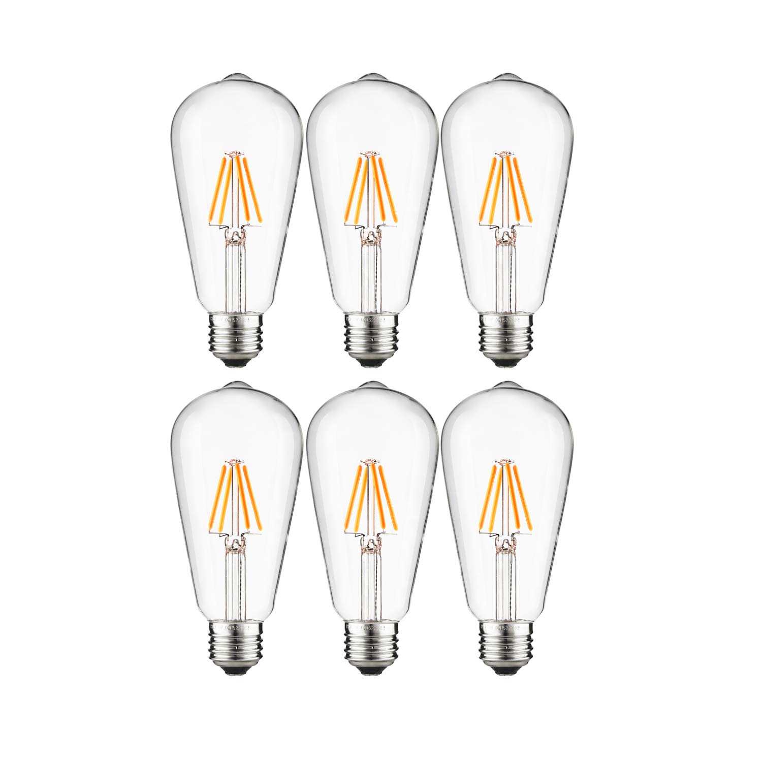 Discount Sunlite 80466 Su Led Edison Lightbulb Dimmable Antique Filament Style Light Bulb Medium E26 Base 8 Watt 60w Incandescent Replacement Lamp 1 Pack 22k Warm White New Products Novelty