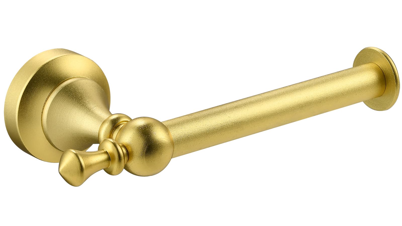 Photo 1 of Toilet Paper Holder Wall Mount - Retro Round Golden Yellow Tissue Roll Holders for Mega Roll, Premium Aluminum Toilet Paper Roll Holder for Bathroom, Washroom, Rustproof (Gold)