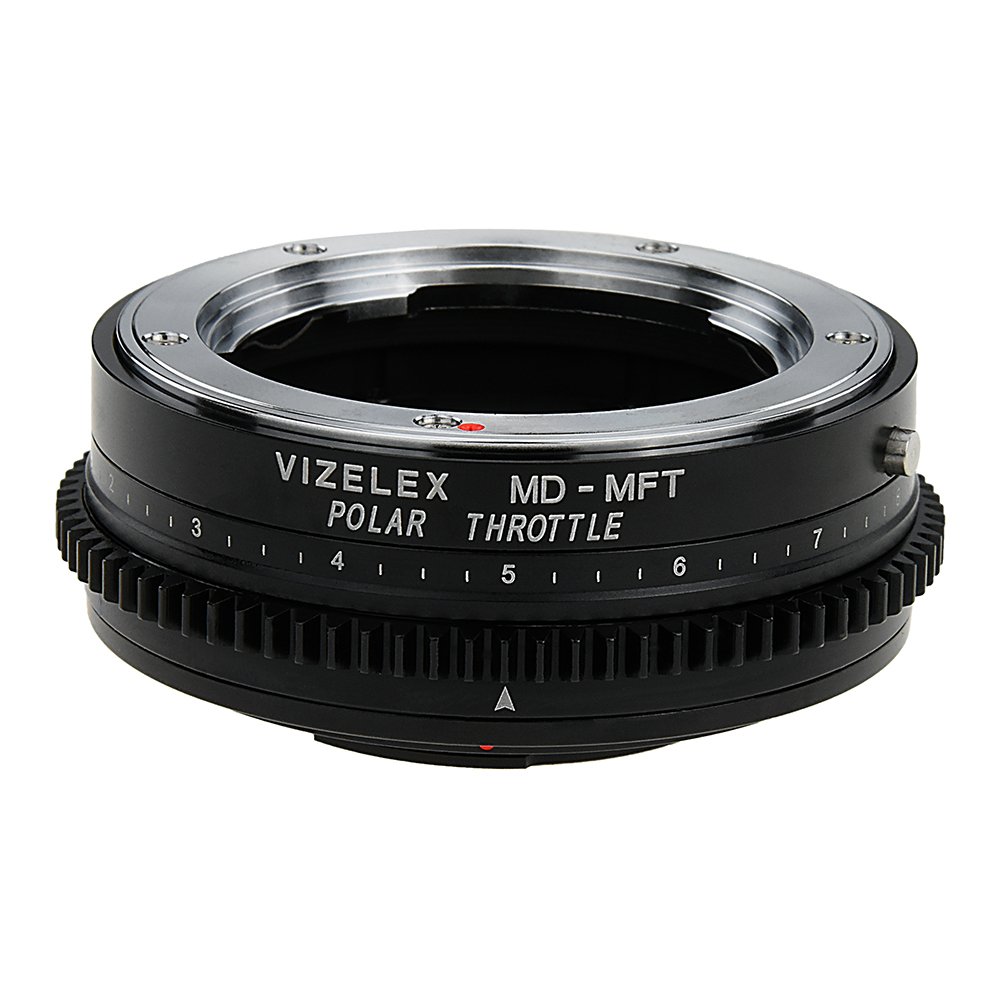 Vizelex Polar Throttle Lens Adapter Compatible with Minolta MD Lenses to Micro Four Thirds Cameras - By Fotodiox Pro