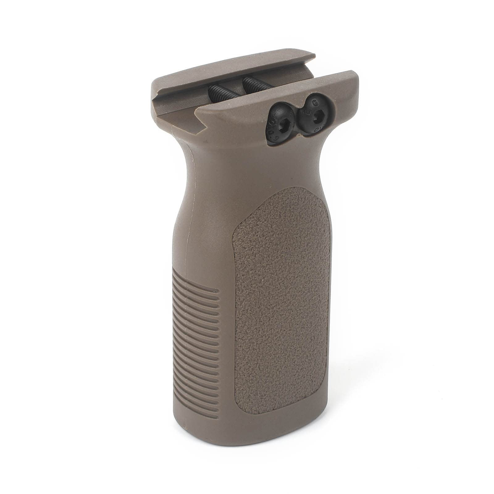 QIRUIMY Tactical Rail Front Grip,Nylon Vertical Foregrip Rvg Knight's Handle for 20mm Picatinny Rail System (Brown)