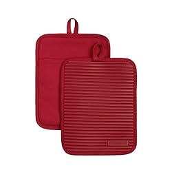 KitchenAid Ribbed Soft Silicone Pot Holder 2-Pack