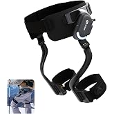 DNSYS X1 Carbon Pro Exoskeleton with Titanium Alloy, AI-Powered Leg Support Wearable Robot, 1.2HP Motor, 40km Base Range, 3s Battery Swap, for Hiking, Workout, Running, Size M (Waistline 33.5-43.3in)