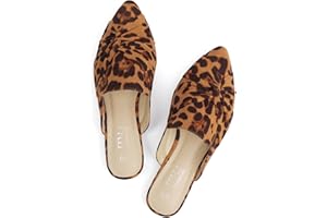 MUSSHOE Mules for Women Flats Comfortable Women Mules Backless Loafers with Knot