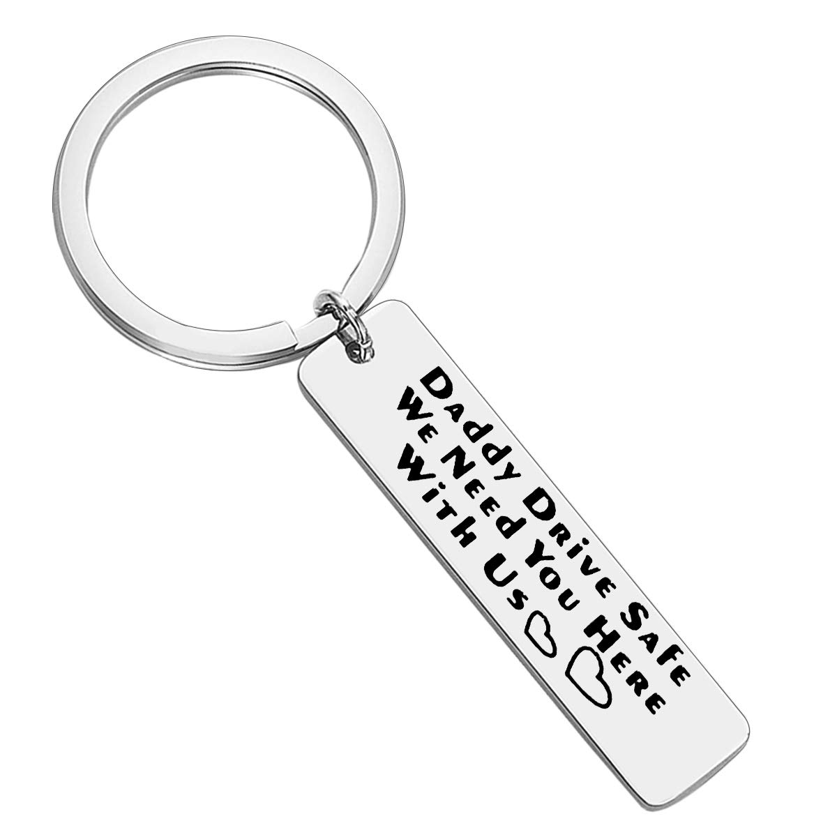 Dad Keyring Gift Fathers Day Gift Daddy Drive Safe We Need You Here with Us Keyring Drive Safe Keyring for Dad Trucker Dad Gift Christmas Birthday Gift Dad Gift from Daughter Son