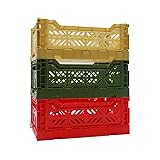 Collapsible Storage Box, Foldable Crate Organizer