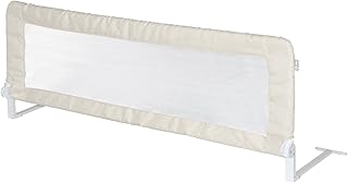 roba Bettschutzgitter "Klipp-Klapp", extra großes klappbares Bettgitter für Babys & Kinder, Rausfallschutz 150 cm, beige