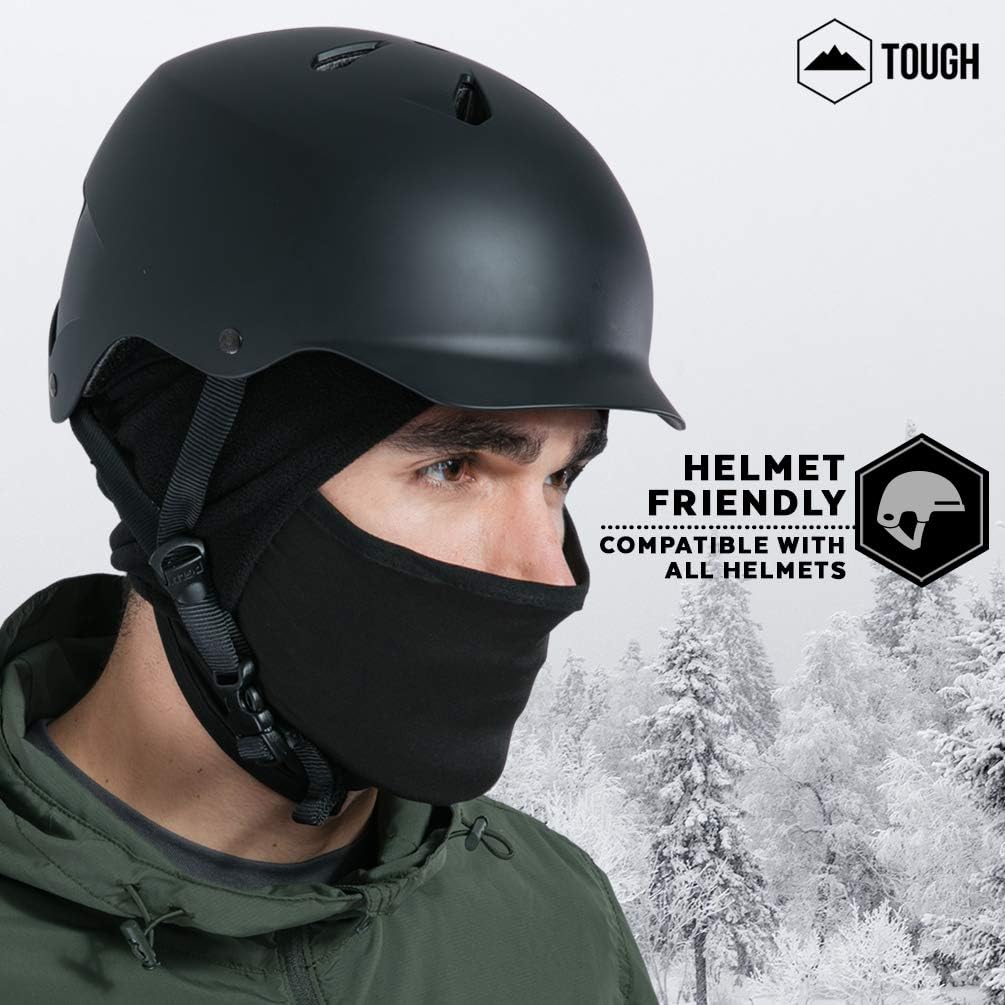 Helmet Liner Skull Cap Beanie with Ear Covers - Ultimate Thermal Retention and Performance Moisture Wicking. Perfect for Running, Cycling, Skiing & Winter Sports. Fits Under Helmets: Clothing