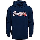 Outerstuff MLB Youth 8-20 Team Color Fleece Wordmark Logo Pullover Sweatshirt Hoodie