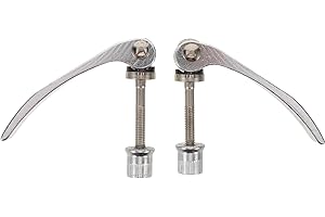 Ciieeo 2pcs Bike Seat Clamp Quick Release Aluminum Alloy Lightweight Bicycle Seatpost Lock for Maintenance