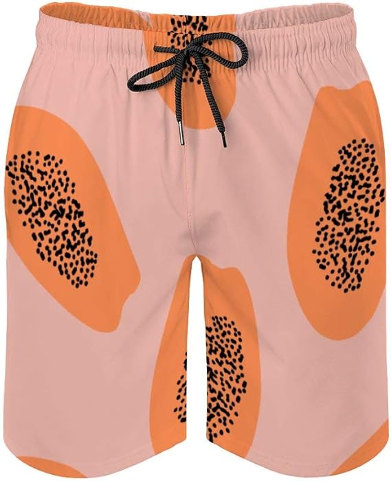 Amazon ショートパンツ フルーツ パパイヤ 柄 サーフパンツ 海水パンツ 水着 メンズ ビーチパンツ ボードショーツ 速乾 短パン スイミング 五分丈 通気速乾 水着と普段着両方 ゴムウェスト S 2xl ショートパンツ 通販