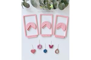 Keoker Polyme Clay Bead Hole Maker, Bead Clay Cutters, Polymer Clay Tool, Earring Drill Guide