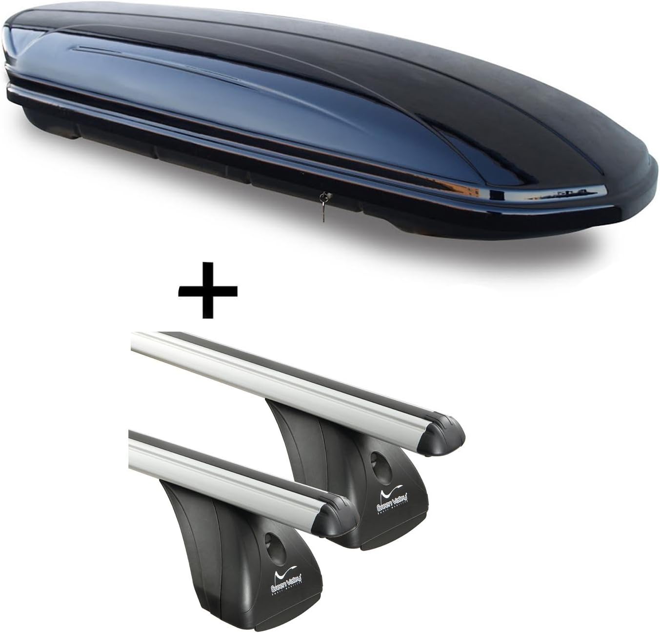 Dachbox VDPMAA320 320Ltr abschließbar schwarz Alu Dachträger Aurilis ...