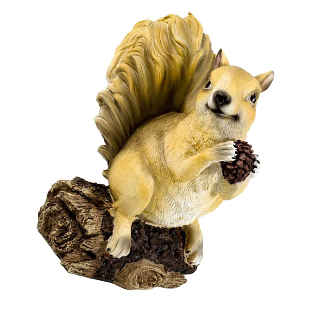 Hemoton Garden Squirrel Statue Waterproof Animal Figurines Squirrels