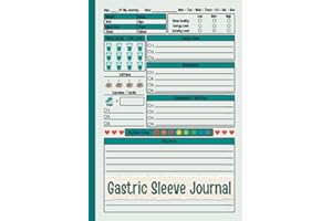 Gastric Sleeve Journal: A Simple Bariatric Surgery Journal For Post & Pre Surgery To Track Daily Meals, Weight, Water Intake, Medications, Mood | ... Log Book | Gifts For Women Or Women's Day