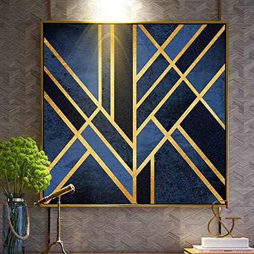 QIMIAOA Modern Abstract Geometric Decorative Painting Living Room Sofa Background Wall Mysterious Fresco Designers Room House Murals 70cmx70cm Light Grey