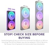 NZXT F240 RGB Core 240mm Single-Frame Fan Unit 2x120mm RGB Fans view 2