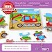 Set of 4: 9 Piece Wooden Farm Animal Puzzles. Kids Colorful Educational Jigsaws include Cow, Duck, Pig and Chicken. For toddlers and preschoolers over 3 years, by INTELLITOYZ