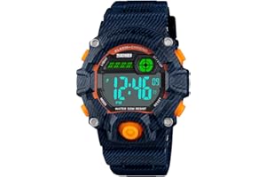 CakCity Boys Camouflage LED Sports Kids Watch Waterproof Digital Electronic Military Wrist Watches for Kids with Silicone Band Alarm Stopwatch Watches Age 5-10
