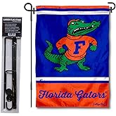Florida Gators Vintage Retro Throwback Garden Flag with Stand Holder