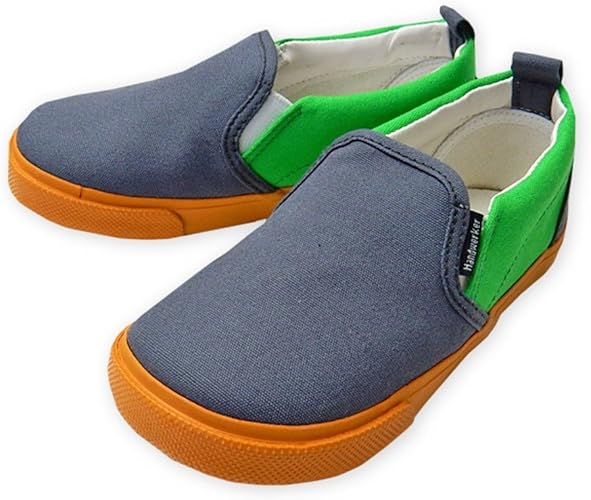 Amazon ハンドウェルカー 子供 スリッポン シューズ スニーカー 靴 男の子 女の子 3面配色切替 無地 男児 女児 ベビー キッズ ジュニア Handwerker ハンドウェルカー スリッポン
