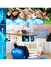 Medicina ejercicio equilibrio bola silla   Physio de pelota suiza se puede utilizar como sillas de bola de yoga para la oficina y parto embarazo bola para todas las edades, Home Fitness accesorio de entrenamiento equipo de entrenamiento