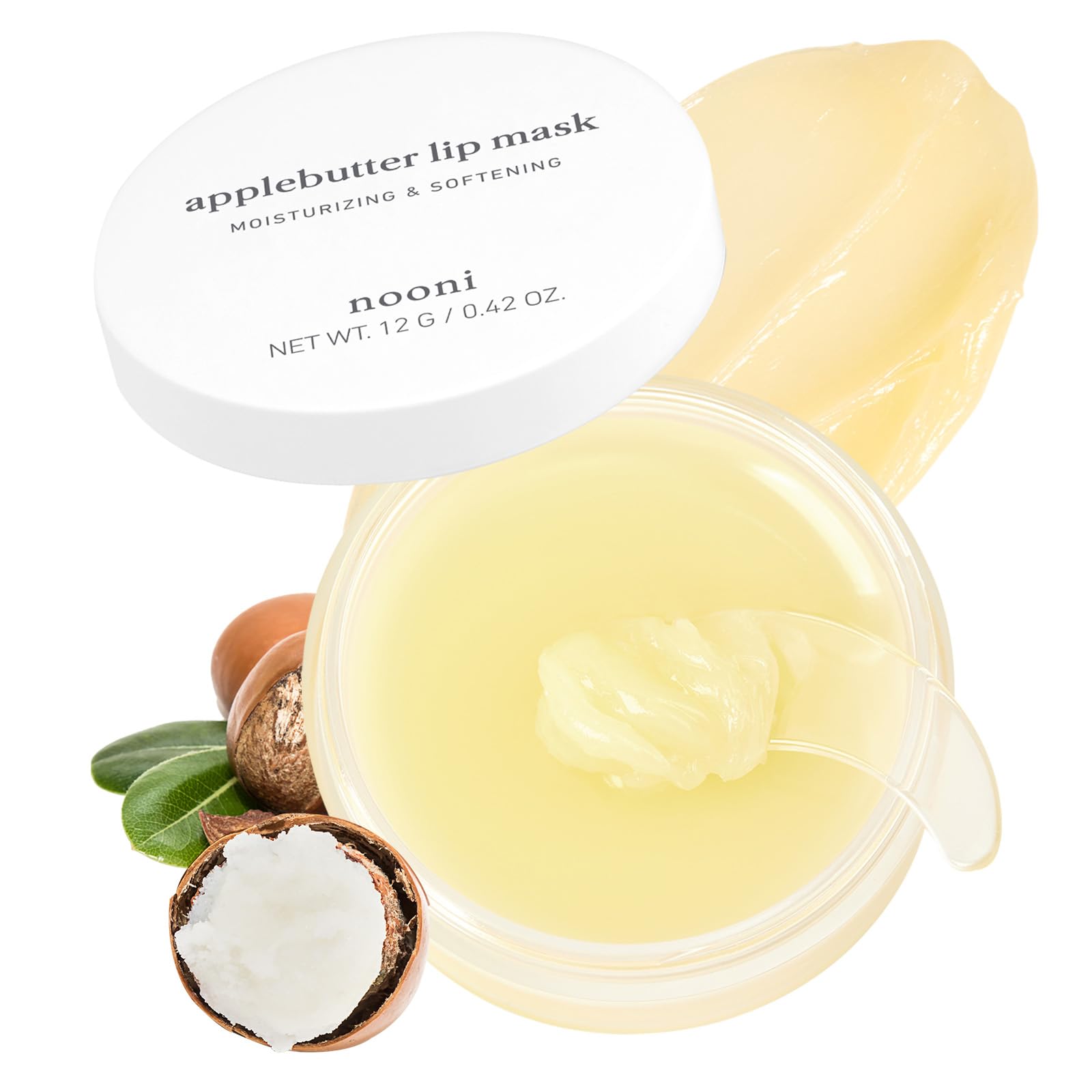 Photo 1 of NOONI Vegan Applebutter Lip Mask Overnight – Hydrating Lip Balm & Butter with Shea Butter & Vitamins | Soothing Moisturizer, Softening Treatment for Dry Lips, 0.42 oz