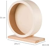 TRIXIE Exercise Wheel with Ball Bearing for Hamsters – Cork Surface 28 cm view 2