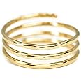 14k gold filled Adjustable wire wrap ring, thumb ring, pregnancy ring, Handmade in USA by Mu-Yin Jewelry (MEDIUM size 8)
