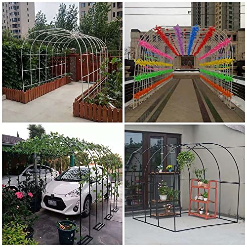 GEREP Selbstorganisation Rosenbogen Torbogen, Eisen Rankhilfe Rankgestell, Zum Klettern von Pflanzen und Rosen/Schwarz… – Bild 8