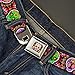 Buckle-Down Seatbelt Belt - Six Sugar Skulls Multi Color - 1.5