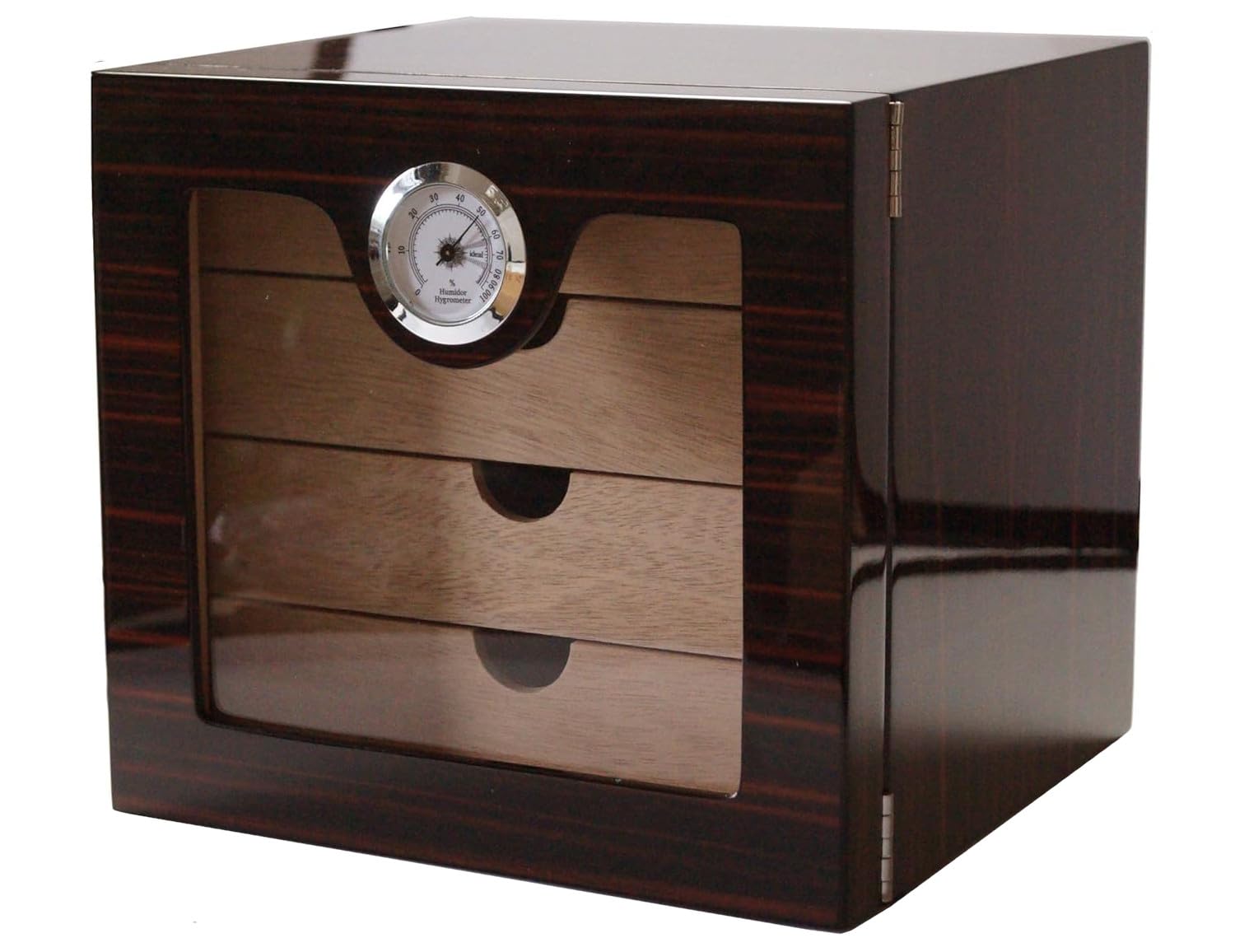 GERMANUS Cigar Humidor Cabinet with Black Grain