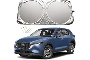 XHRING Windshield Sun Shade for Mazda CX5/CX-5 2013-2024 CX3/CX-3 2016-2024 CX30/CX-30 2020-2024 Mazda 3 6 2014-2024 Accessories, Car Front Window Sunshade Sun Visor Shield for Mazda 2 2011-2024