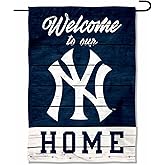 NY Yankees Welcome To Our Home Double Sided Garden Flag
