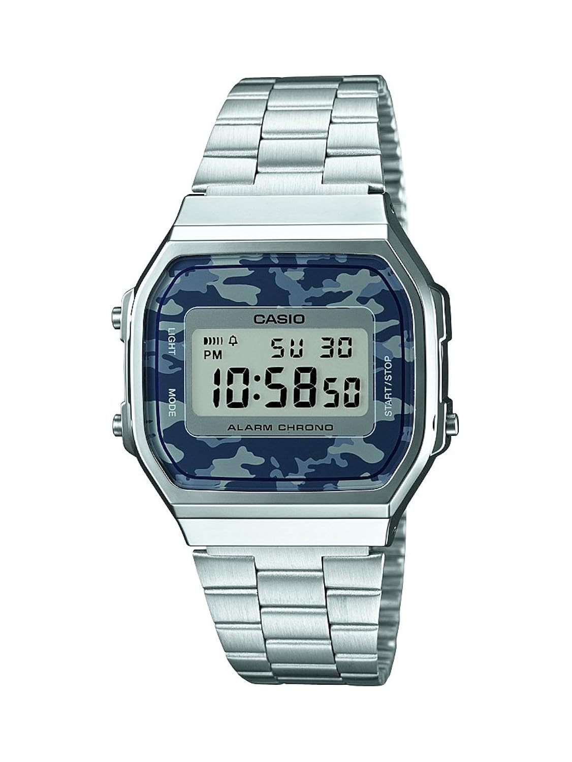 Casio Collection Reloj Digital Unisex con Correa de Acero Inoxidable – AWEC
