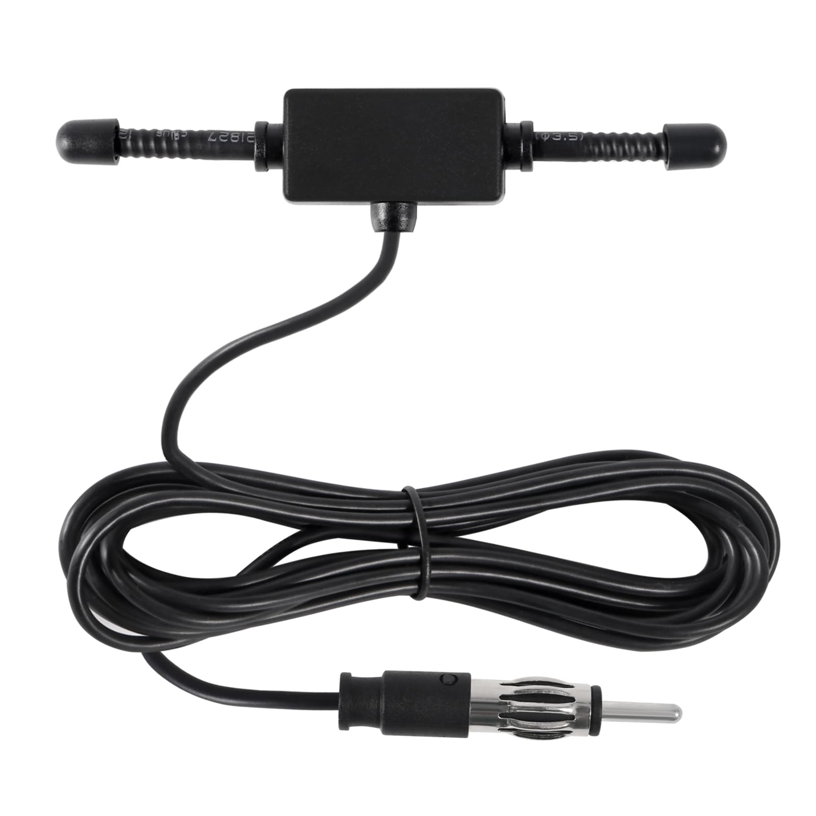Photo 1 of AEDIKO Car Stereo AM FM Dipole Antenna Hidden Adhesive Mount AM FM Radio Antenna DIN Plug Connector for Vehicle Car Truck SUV Radio Stereo Head Unit Receiver Tune