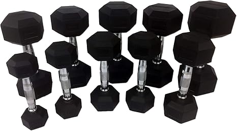 Tunturi-Fitness 14TUSCL181 Conjunto de Pesas de Goma 12-20 kg(5 ...