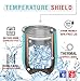 CHILLOUT LIFE Stainless Steel Wine Tumblers 2 Pack 12 oz - Double Wall Vacuum Insulated Wine Cups with Lids and Straws Set for Coffee, Wine, Cocktails (Aqua Blue)