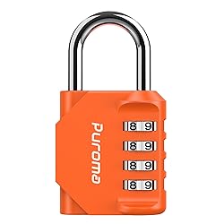 Puroma 1 Pack Combination Lock for Locker 4 Digit