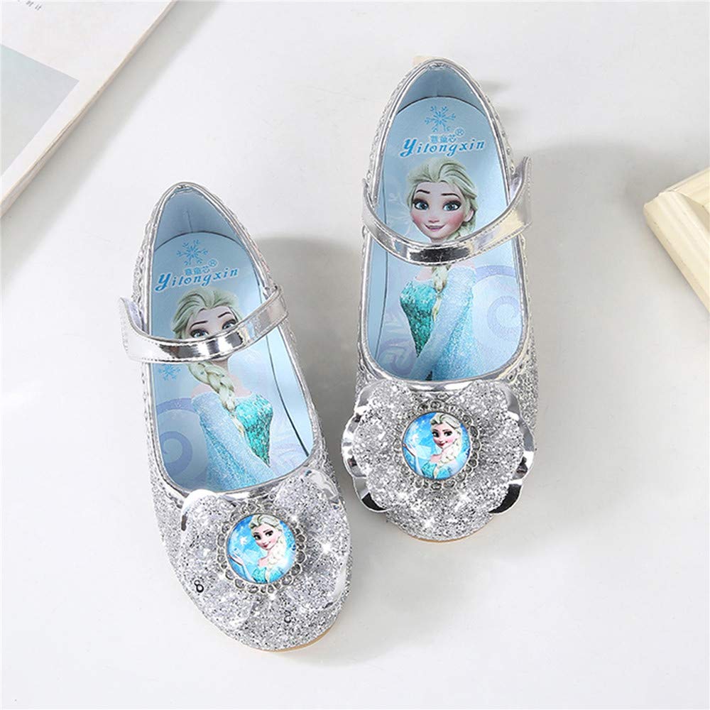 YOSICIL Mädchen Prinzessin Schuhe ELSA Kristall Schuhe Frozen