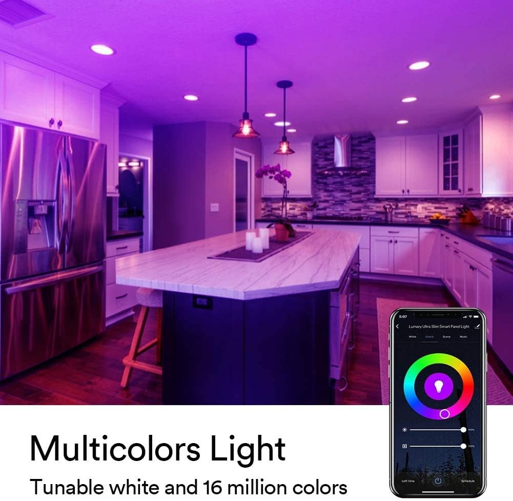 Led Recessed Lights Ultra Thin 4 Inch Lumary Wifi Smart Led Downlight 9w 810lm Led Retrofit Ceiling Light With Junction Box Compatible With Alexa Google Assistant 4 Inch 4pack