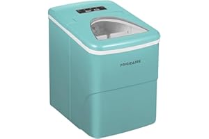 Frigidaire EFIC108-Blue Compact Ice Maker, Counter-top Portable, 26 lb per Day, Blue