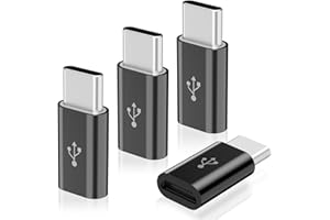 Micro USB to USB C Adapter, Micro-USB Female to USB-C Male OTG Adapter for Samsung Galaxy S10 S9 S8 Plus Note 9 8, MacBook, L