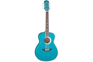 Luna Aurora Borealis 3/4-Size Acoustic Guitar - Teal Pearl