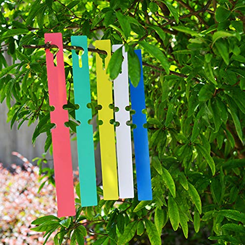 Colovis 200 PCS Plant Tree Tags Labels, Adjustable Waterproof Plant Tags, Wrap Around Hanging Plant Markers with Pen for Garden Plants Trees Greenhouse Supplies (21 X 2 cm)