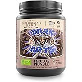 Earth Fed Muscle Dark Arts Grass Fed Truly Grass Fed Whey Protein Powder - No Artificial Ingredients, Soy Free, Gluten Free, Non-GMO and Hormone Free (2 Pound, 26 Servings, Salted Chocolate)