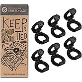 THE ORIGINAL STRETCHLACE Shoelace Knot Clips Keep Shoe Laces Tied & Secure | Shoelace Bow Clip Accessory