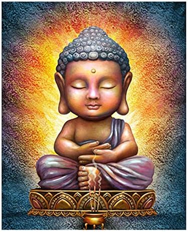Ecotrump 36x30cm 5D DIY Diamond Painting Rhinestone Cross Stitch Buddha Needlework